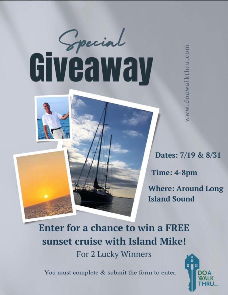 Giveaway Enter for a chance to win a FREE sunset cruise with Island Mike! For 2 Lucky Winners Dates: 7/19 & 8/31 2023