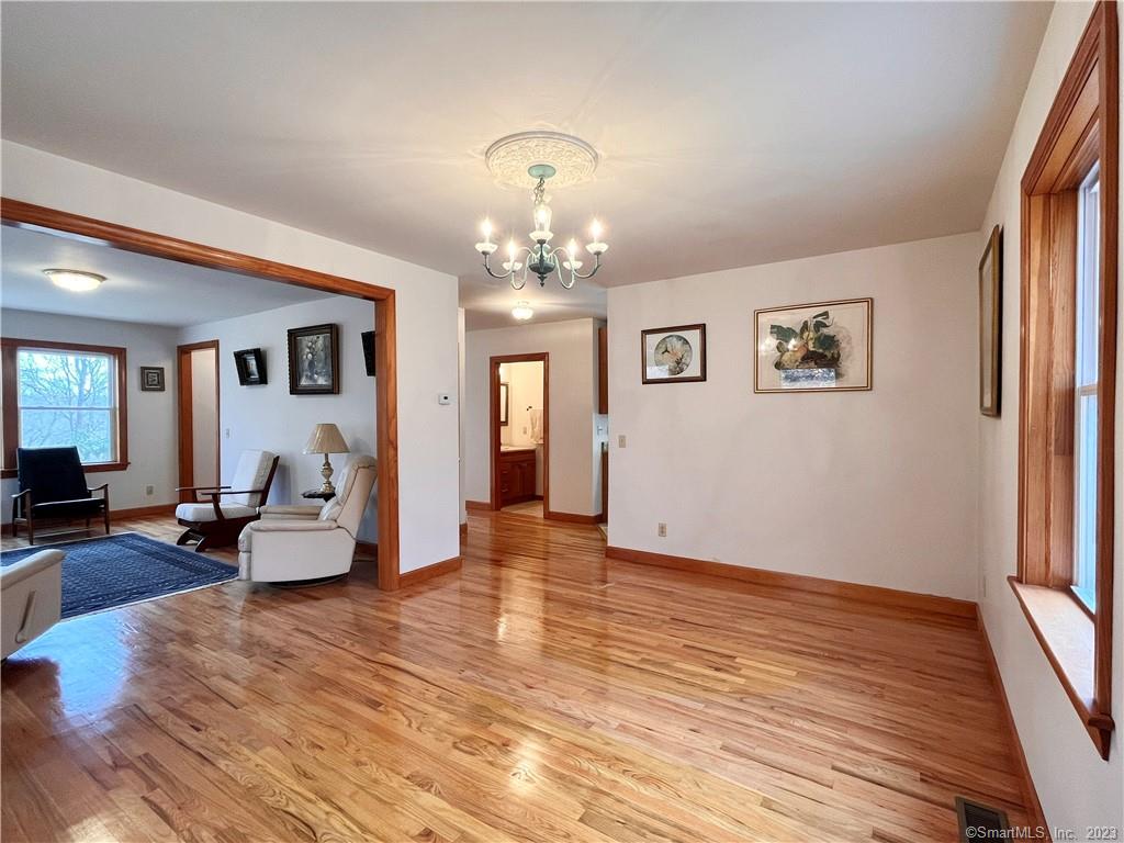 Gleaming hardwood floor throughout. 7 Cora Lane, Wilton CT For Sale