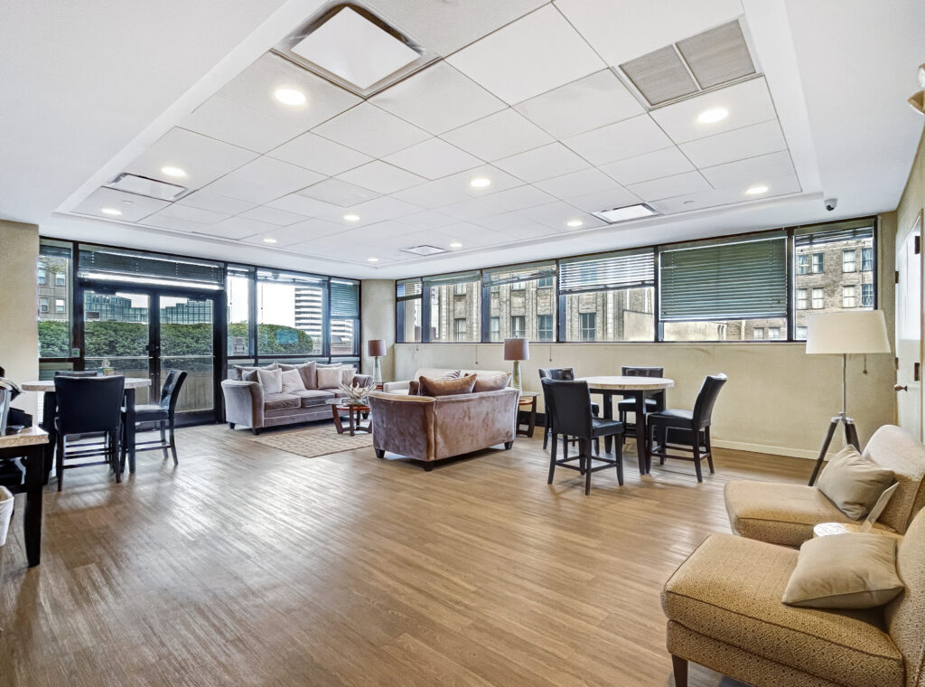 Community Room with Kitchen for entertaining - The Biltmore