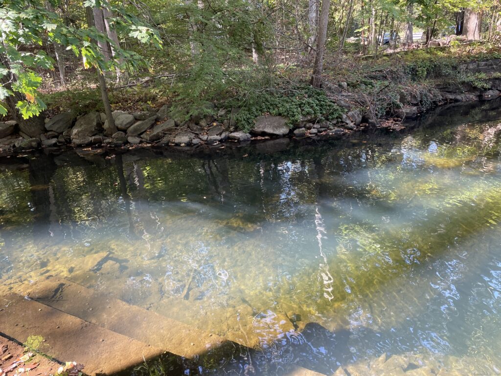 1 Meeting Grove Lane, Norwalk, CT with a natural swimming hole running through your backyard, the 5 Mile River.