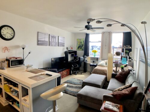 Living area Studio For Rent 94 Washington St Unit 17 South Norwalk CT