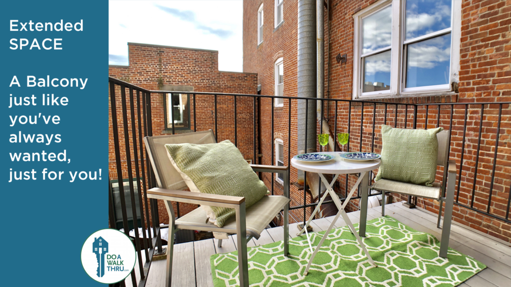 Extended Space, a balcony just like you've always wanted.