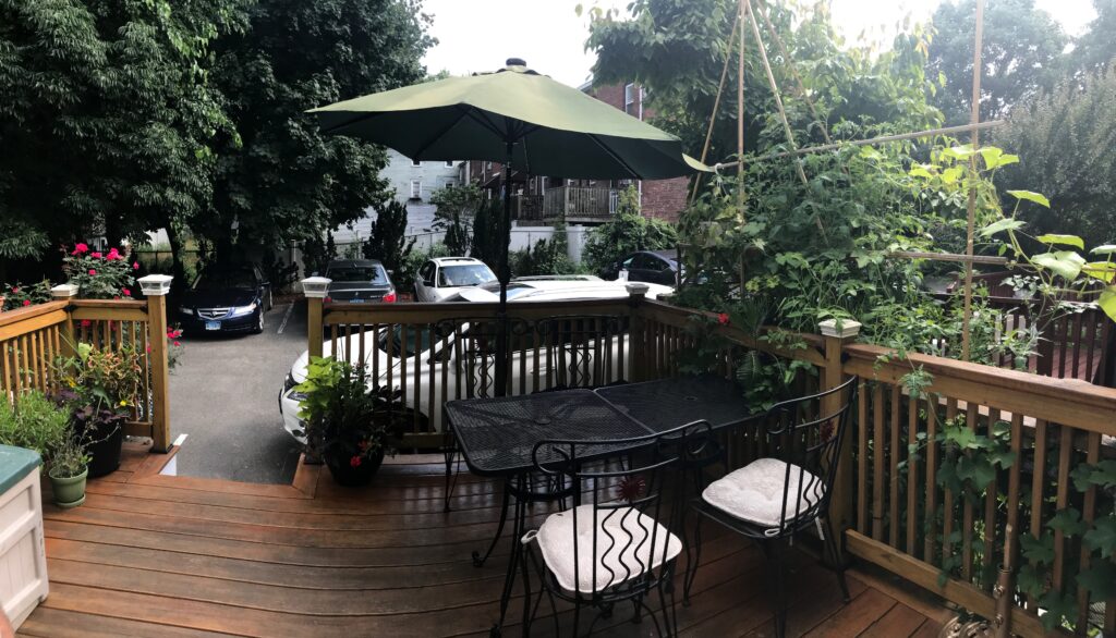 Exterior Rear Deck & Parking - 10 West Street #12 Stamford CT 06902